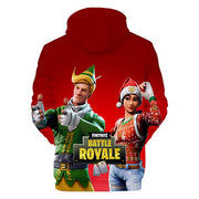 Fortnite christmas hoodie with Codename E.L.F and Nog Ops