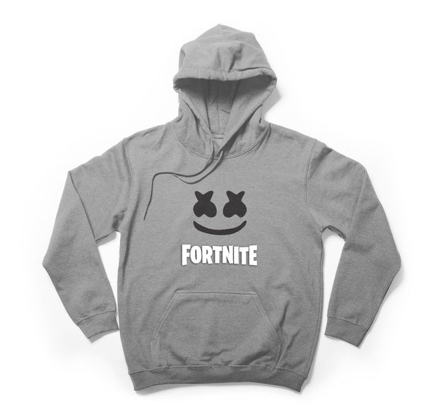 Fortnite hoodie gray The Marshmello