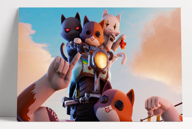 Fortnite A3 Poster Meowscles