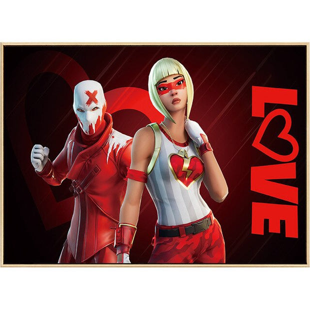 Fortnite Poster "LOVE" Ex and Crusher