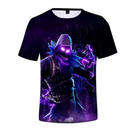 Fortnite T-Shirt Raven Lightning